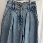 Balmain High-Waisted Blue Jeans PaperBag Photo 1