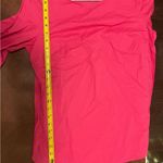 Talbots Women’s  100% Cotton 3/4 Tie Sleeves Crewneck Pink Casual or dress up M Photo 6
