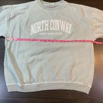 North Conway NH Sweatshirt Womens Small Garment Dyed Casual Green Vacation READ Photo 4