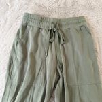 CAbi  Olive Green Drawstring Waist Utility Jogger‎ Pants Women's Size S School Photo 6