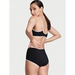 Victoria's Secret NWT  Nero Black White Iconic Scoop Bikini Top Women's Size XL Photo 11