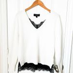 Laundry by Shelli Segal Peep Lace Sweater Size Medium Photo 0
