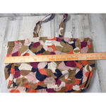 Sézane Ines Abstract Print Cloth Tote Bag Multicolor Pink Photo 4