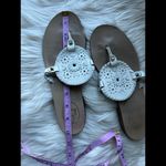 Jack Rogers  Chic White Iconic Embellished Sandals Photo 1