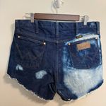 Wrangler Women's 13MWZ Cutoff Acid Tie Dye Wash Bleach Jean Denim Short Western Photo 1
