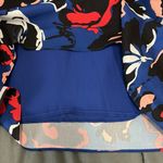 Jade Ruffle Floral Sleeveless Blouse Size XS Blue Photo 6