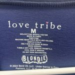 Love Tribe  Blondie Heart of Glass Blue Graphic T-Shirt size M Photo 7