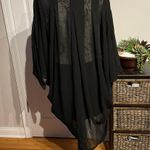 City Chic Vintage Oversized Bat Bell Dolman sleeve Sheer Pleated camisole tunic coverup Summer Day Party Cárdigan Photo 3