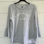Aerie Women’s Medium Actually I Can Bell Sleeve Sweatshirt Photo 0