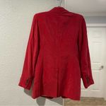 Smythe Long Shawl Collar Blazer Size 6 Red Photo 9