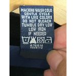 Susan Graver  Womens Fleece Vest Sz Large Black Floral Trim Pockets Cozycore Photo 5