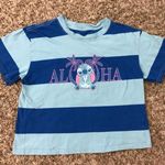 Disney Stitch Aloha striped graphic t-shirt Photo 5