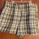 ZARA Tweed Plaid Shorts Photo 0