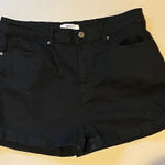 Forever 21  Black Jean‎ Shorts Small Cuff Size 31 Photo 0