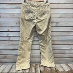 Sundance Femme Voyager Cargo Boho Linen Cotton Pants Crochet Trim Beige Sz 6 Tan Photo 7