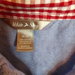 White Stag  Vintage Light Wash Light Weight Embroidered Denim Christmas Shirt Photo 4