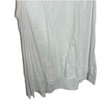 Habitat Sleeveless Tunic Top Tiered White Lagenlook Asymmetrical Neck Size L Photo 1