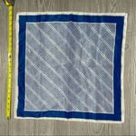 Vintage robinson and golluber scarf blue and white stripe accessories wrap Photo 1