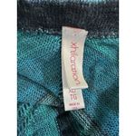 Xhilaration Y2K Blue Turquoise Chevron Pattern Long Sleeve Open Cardigan Sz XL Photo 4
