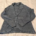 Apt. 9  size XL heathered grey 1 button front with rounded hem cardigan EUC Photo 1