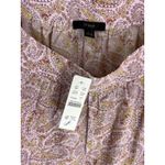 J. Crew Ruffle Tank Top Pink Paisley Large NWT Babydoll Cami Y2K Fairy Cottage Photo 7
