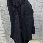 Hollister crop sweater w/lace shoulder black sz S Photo 4
