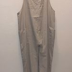 Beige Hot Shot Onesie Kelp Moss Jumpsuit Romper Size L Photo 0