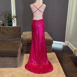 Women’s Pink Fully Sequined Mermaid Style Prom Party Dress Size XS NWOT Pink Photo 8
