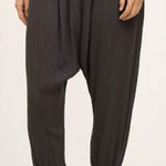 Anthropologie Hei Hei  Monterrico Embroidered Waist Harem Pants Grey M Photo 0