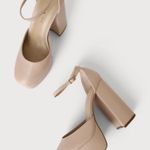 Madden Girl Dion Blush Platform Ankle Strap Pumps Photo 2