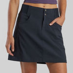 Title Nine  17” Clamber Stretch Hiking Casual Travel Skirt Skort Navy Blue Size 6 Photo 0