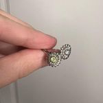Sunflower Toi Et Moi Diamond Peridot 14k White Gold Ring 5 Photo 4