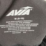 Avia Womens Athletic Leggings Black Activewear Striped Casual Medium M (8-10) Photo 3