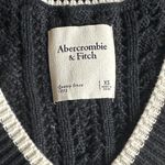 Abercrombie & Fitch  Black Cable Knit Vest Photo 2
