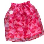 Her Destiny Red & Pink Hearts Sheer Women’s‎ Skirt Size L Size L Photo 2