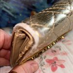 Love moschino  Metallic Gold Bifold Wallet Photo 3