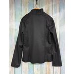 Veronique Branquinho Black Blouse Top Size 38 100% Wool Deep V High Neck Metal Photo 4