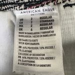 American Eagle  Pants Womens 2 Black Gray Plaid Slim Fit Stretch Trousers Preppy Photo 7