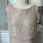 JH Evenings Champagne Shimmery Formal Semi Prom Party Bridesmaid Dress Womens 16 Photo 1
