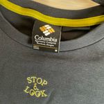 Columbia Black Cropped Graphic Tee Women's T-shirts  Wallowa size medium Photo 2