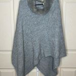 Fratelli Talli black fringe poncho cape One size fits most Made in Italy Gray Photo 1