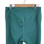 Carbon 38 Green High Waisted Ribbed Leggings Athletic Pants Womens Extra Large Photo 2