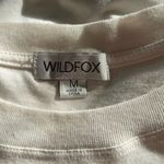 Wild Fox Santa World Tour Jamie Crop T-Shirt size Medium Snow White Photo 4