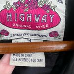 Highway Original style lifestyle clothing black vest faux leather moto sz medium Photo 4