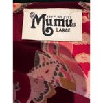 Show Me Your Mumu Perveen Pirate Tunic Large Boho Floral Bell Sleeve Burgundy Photo 6