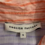 English Factory Pastel Striped Colorblock Button Up Shirt Womens Size Small Photo 1