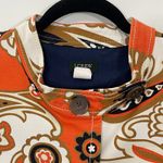 J.Crew Coppelle Paisley San Telmo Swing Blazer Jacket Women's Sz 6 Orange Brown Photo 3