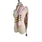 Burberry The Classic Check Cashmere Scarf Alabaster Pink Photo 4