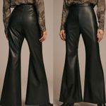 Anthropologie NWT $160 x Hutch Black Faux High-Rise Back Zip Leather Pants 14 Photo 4