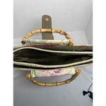 Lady Jayne Ltd Womens Floral Bamboo Tapestry Purse Vintage Tote Photo 4